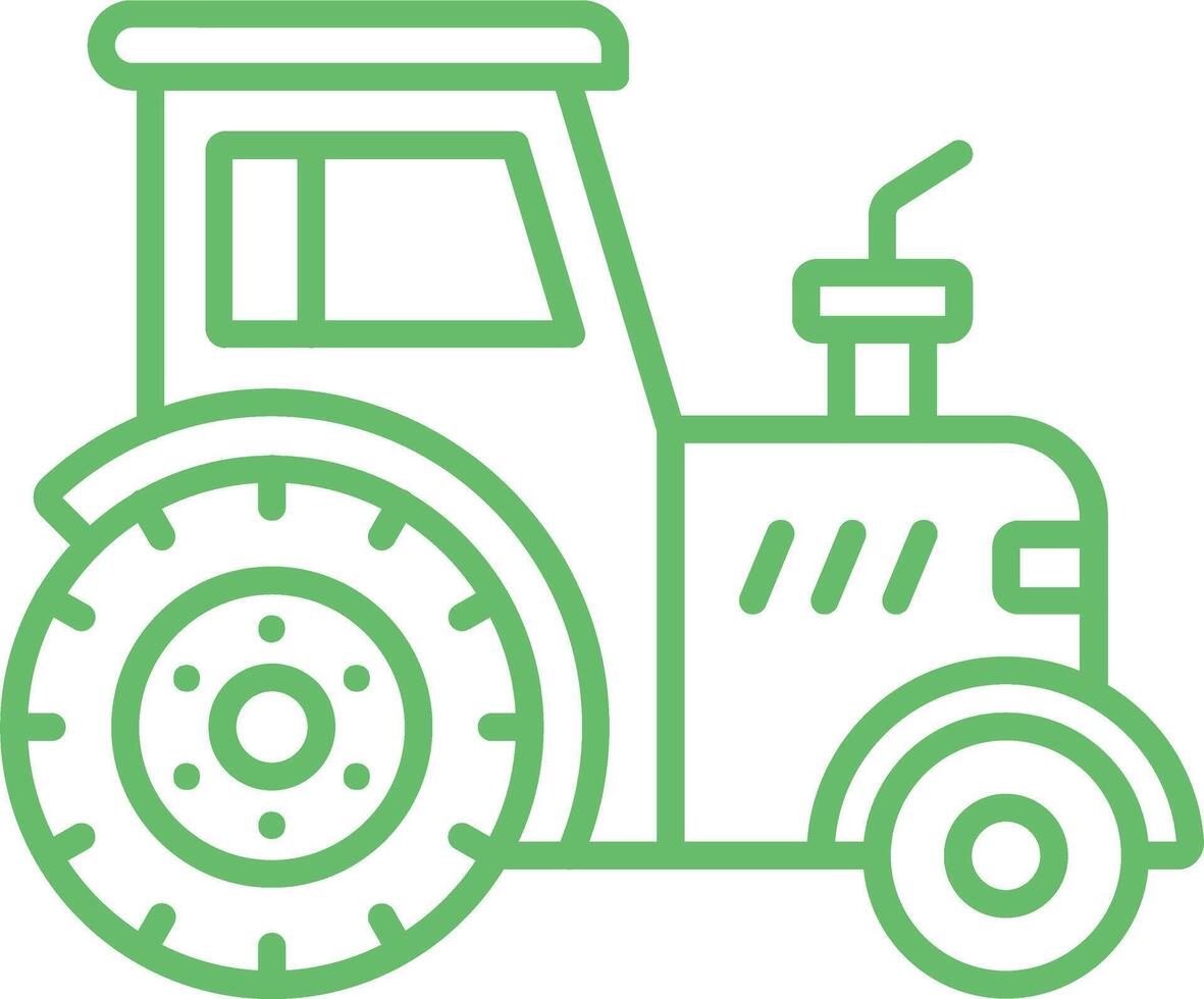 Tractor Line Icon vector