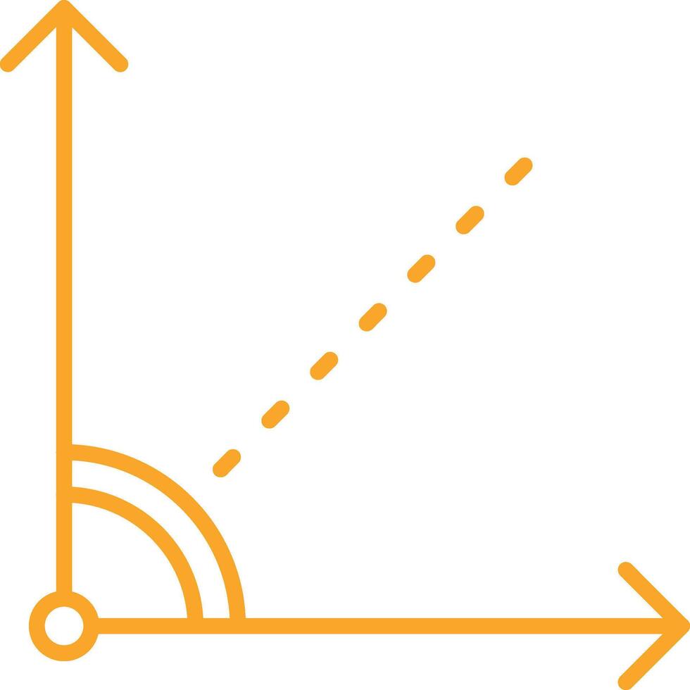 Angle Line Icon vector