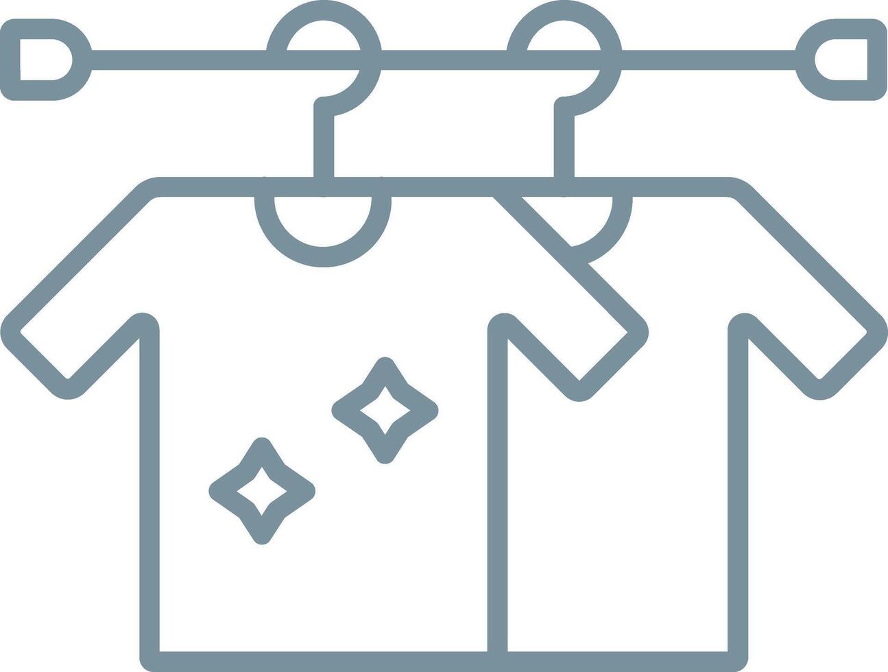 Drying Line Icon vector