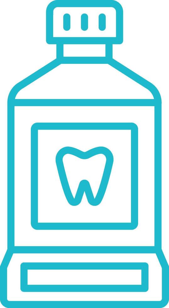 Mouthwash Line Icon vector