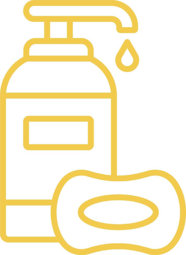 Hand Soap Line Icon vector