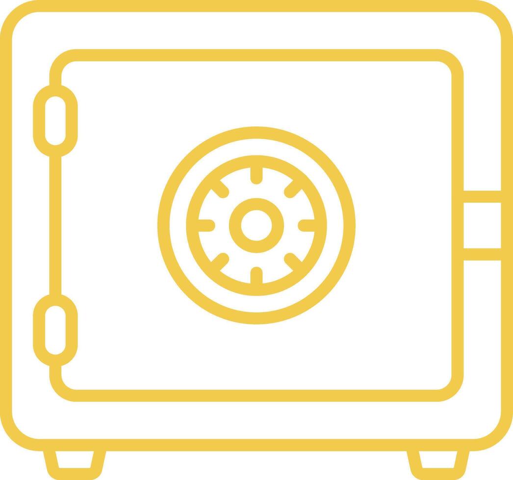 Safebox Line Icon vector