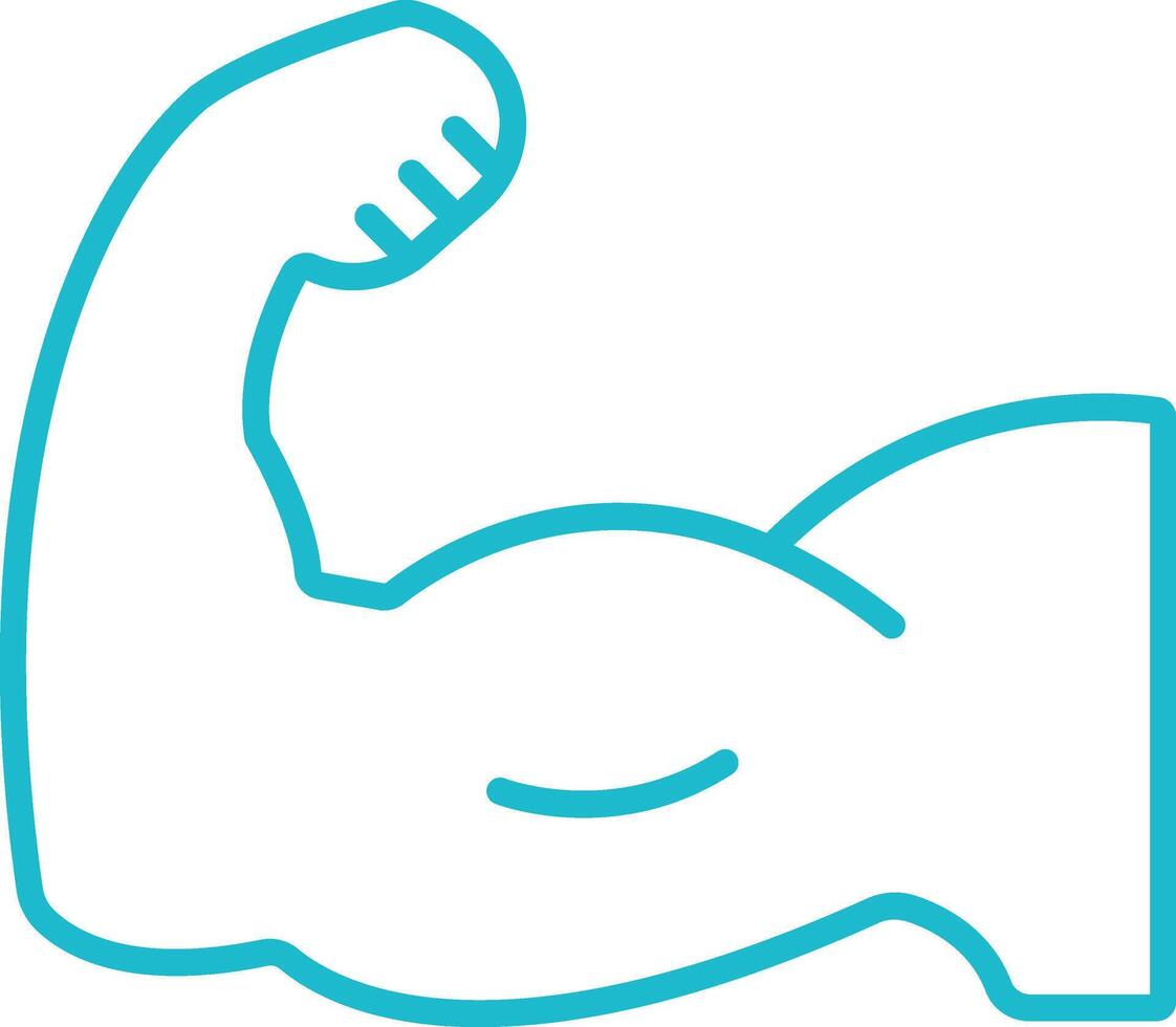 Biceps Line Icon vector
