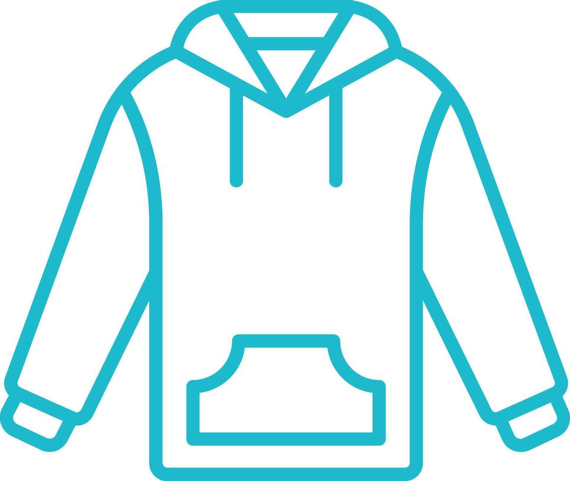 Sweatshirt Line Icon vector