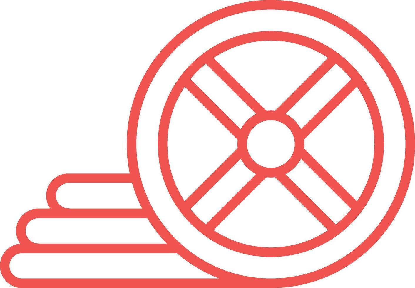 Weight Plates Line Icon vector