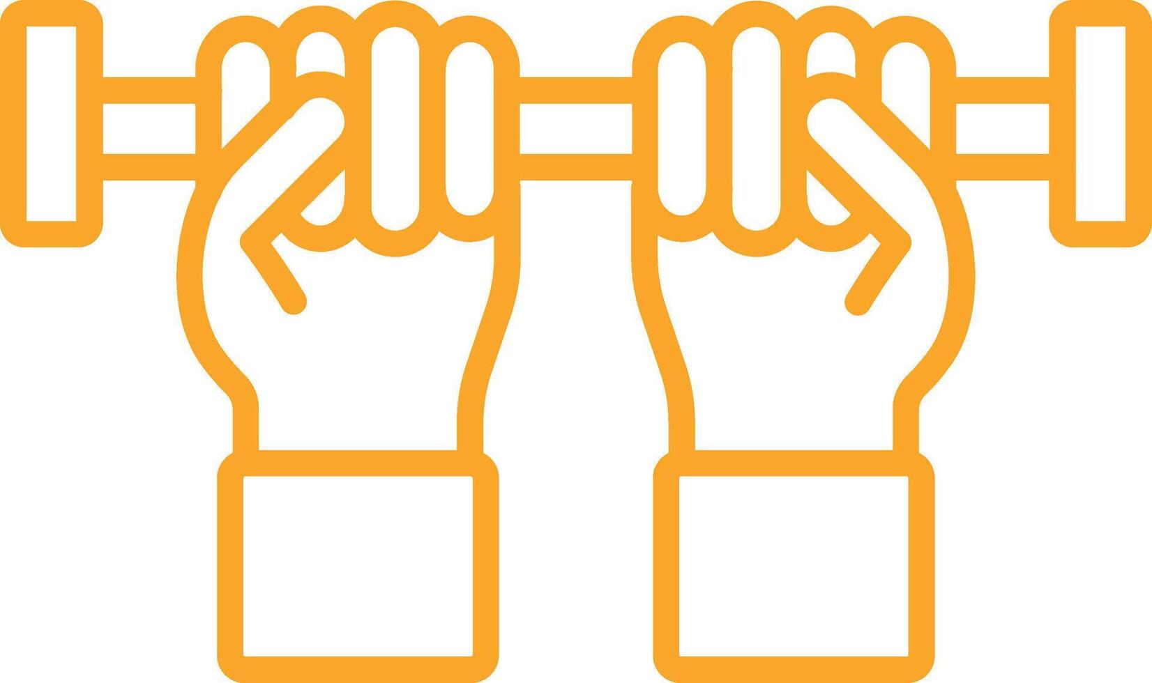 Pull Ups Line Icon vector