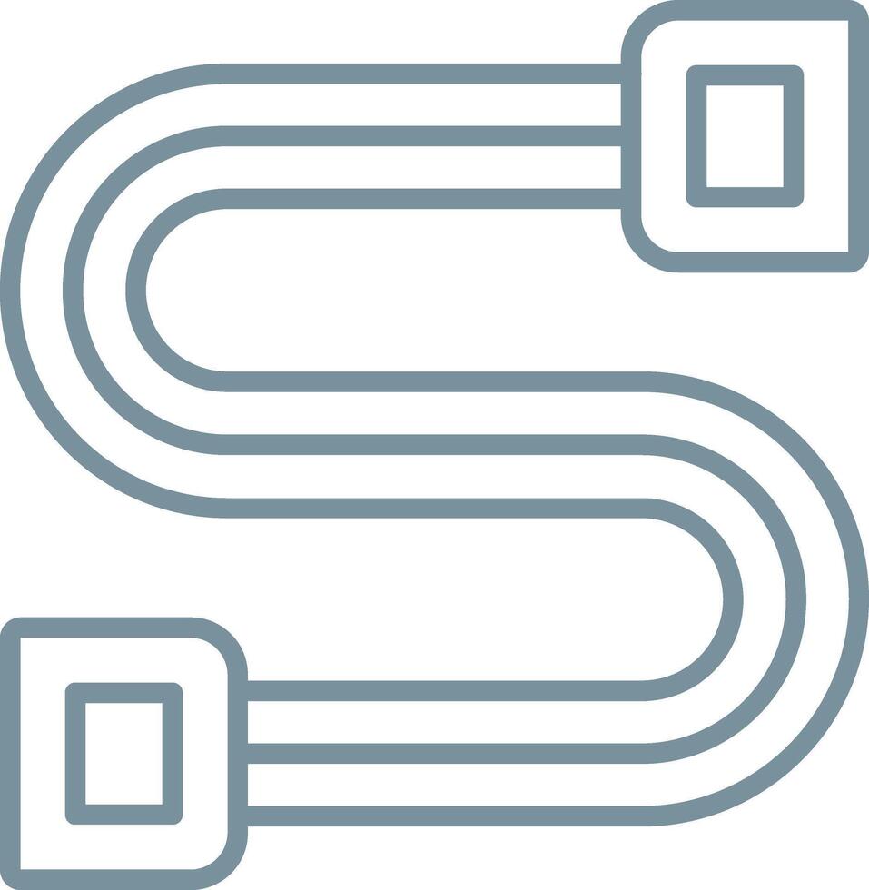 Chest Expander Line Icon vector