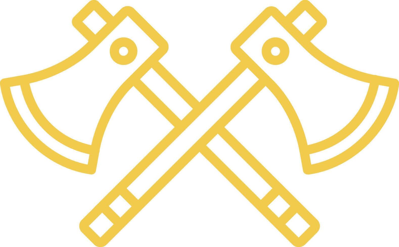 Axes Line Icon vector