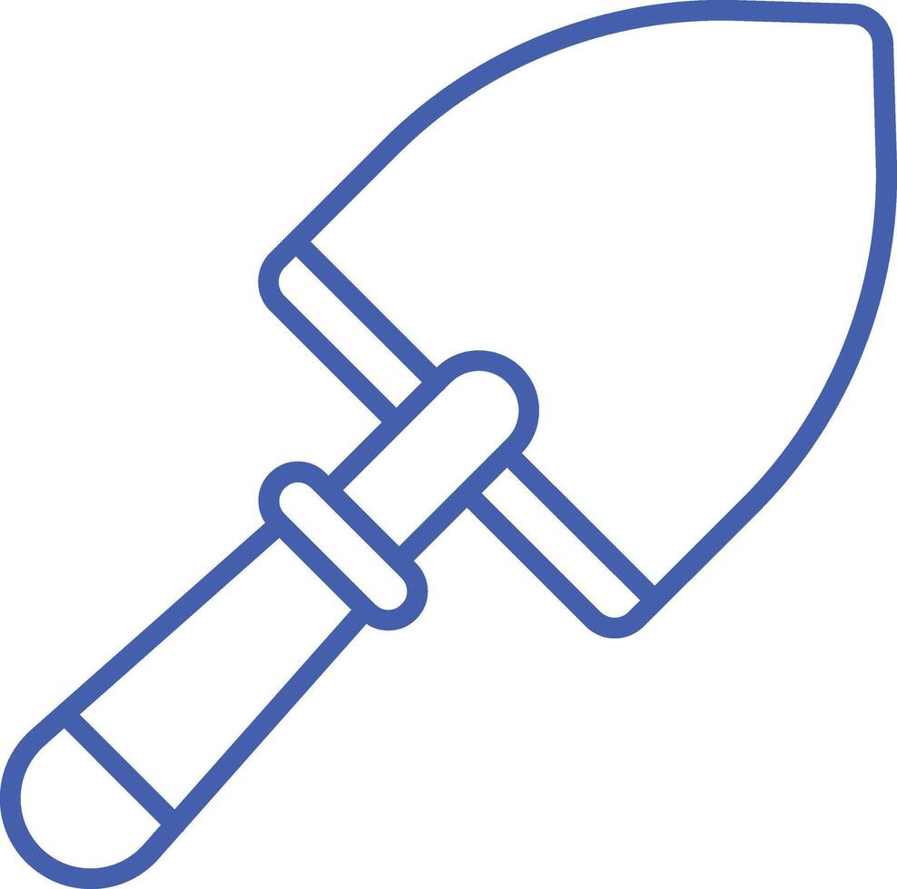 Trowel Line Icon vector