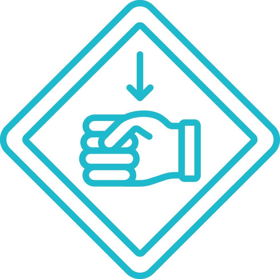 Hazard Line Icon vector