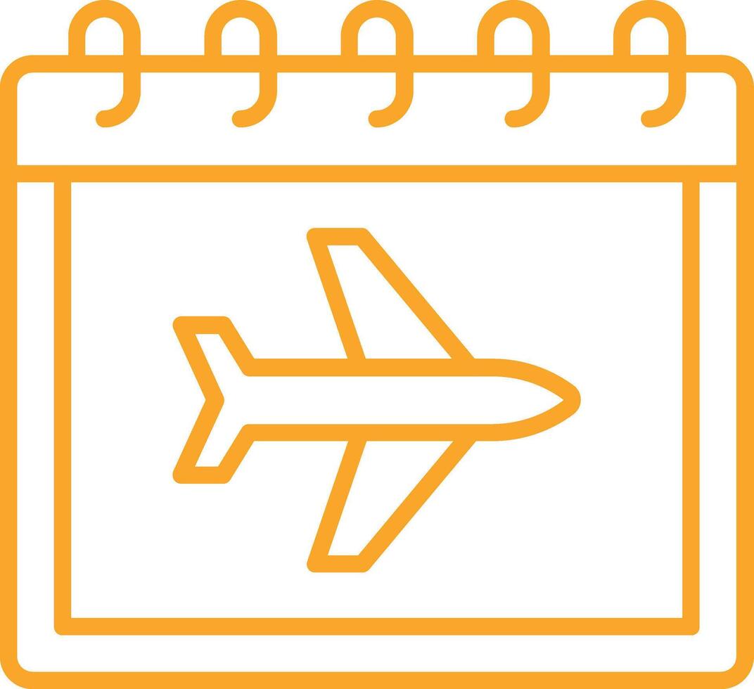 Vacation Line Icon vector