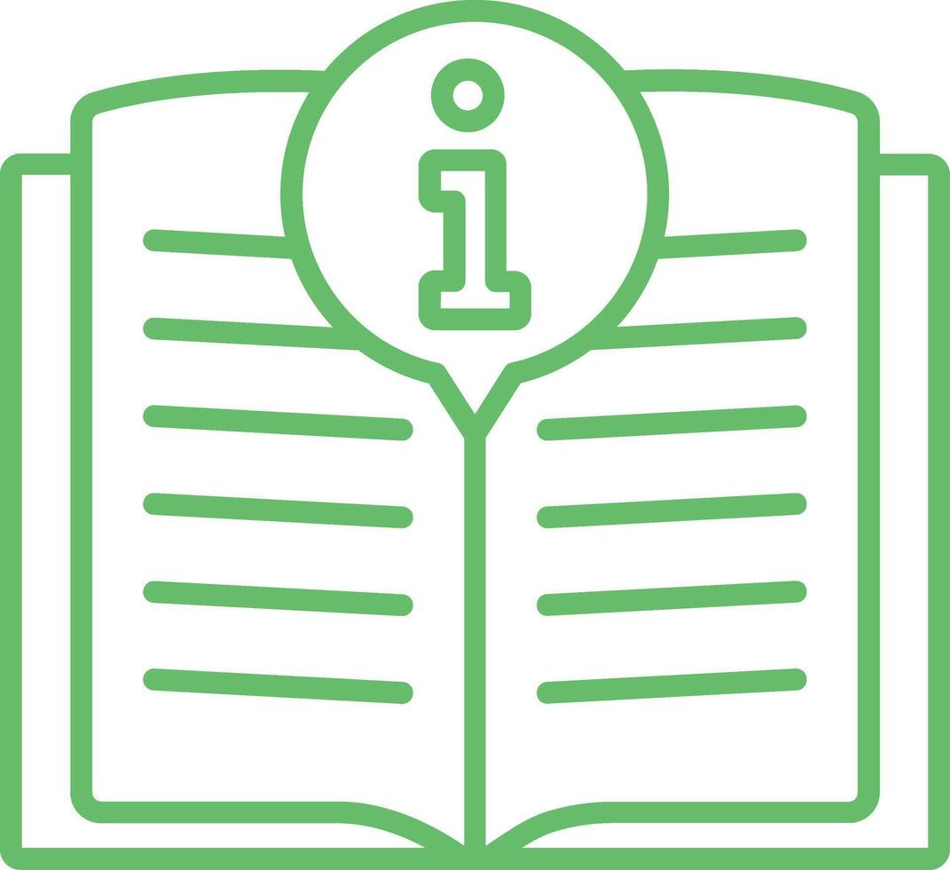 Guide book Line Icon vector