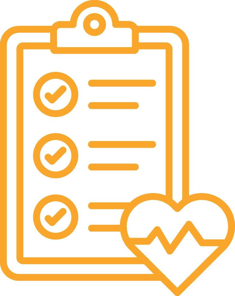 Health check Line Icon vector