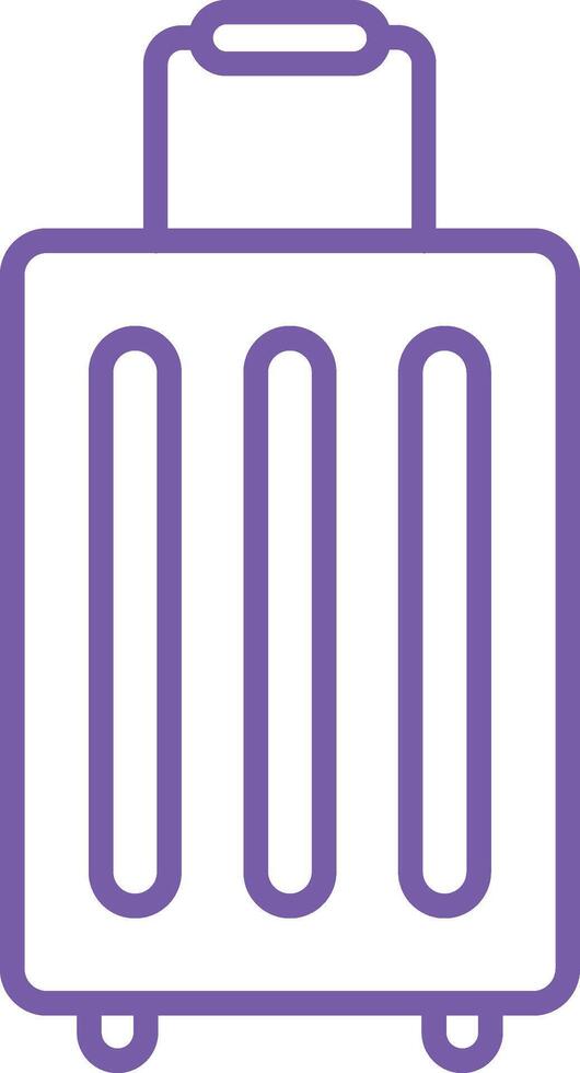 Luggage Line Icon vector