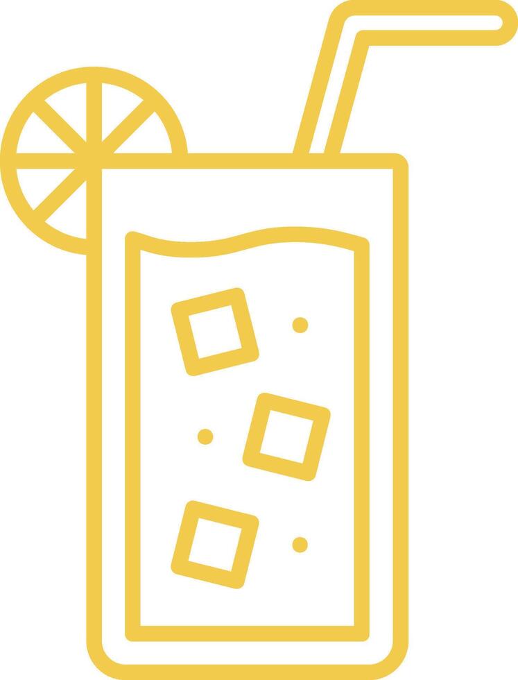 Lemonade Line Icon vector