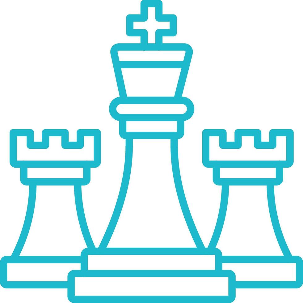 Chess Line Icon vector