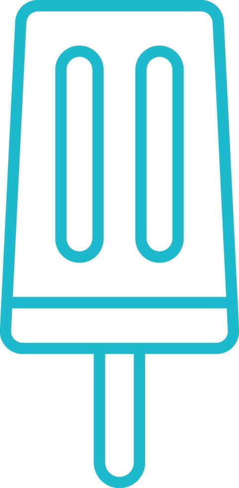 Popsicle Line Icon vector