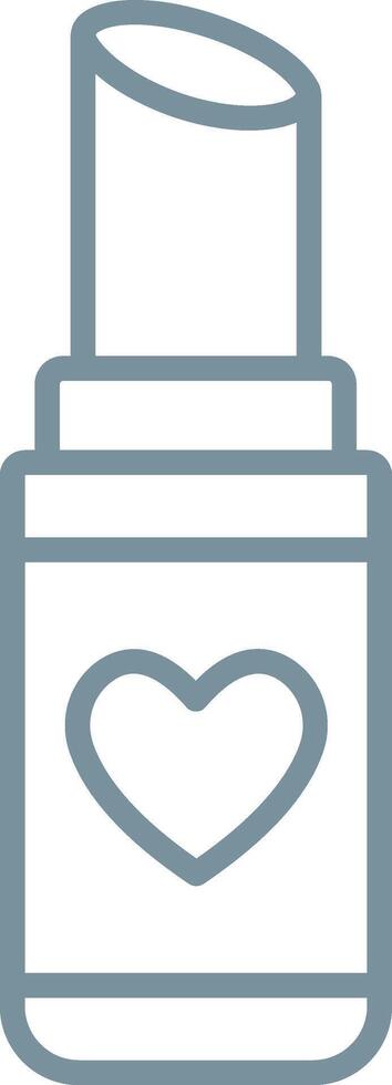 Lipstick Line Icon vector