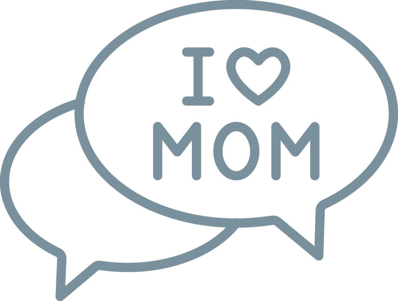 Bubble Speech Line Icon vector