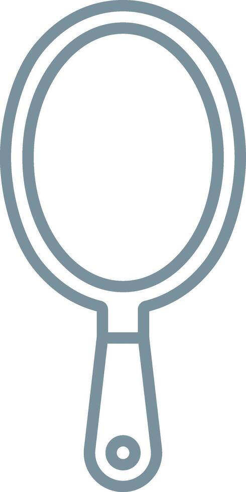 Hand Mirror Line Icon vector