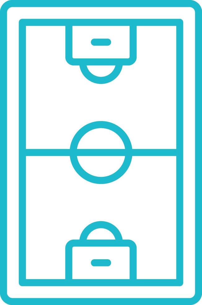 Football Field Line Icon vector