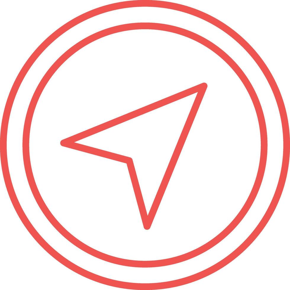 Navigation Line Icon vector