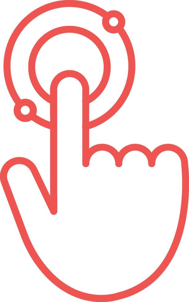 Interactive Line Icon vector
