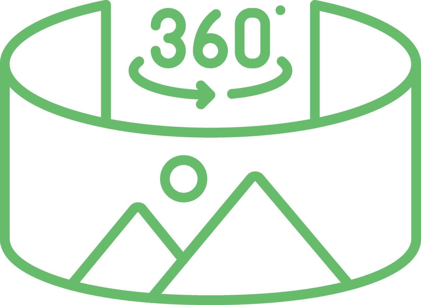 Panorama Line Icon vector