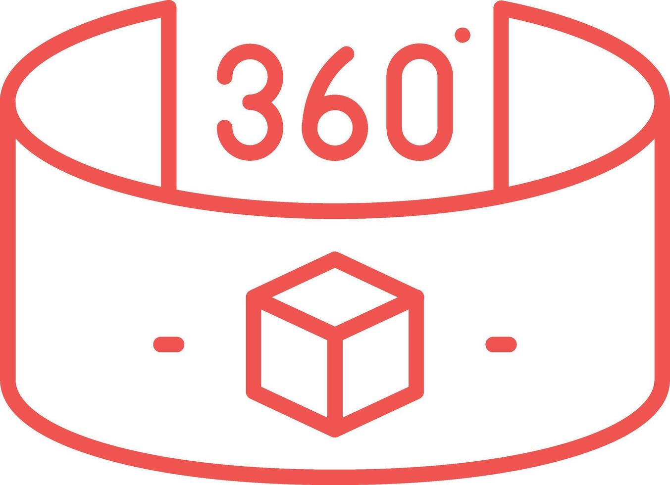 Virtual Reality Line Icon vector