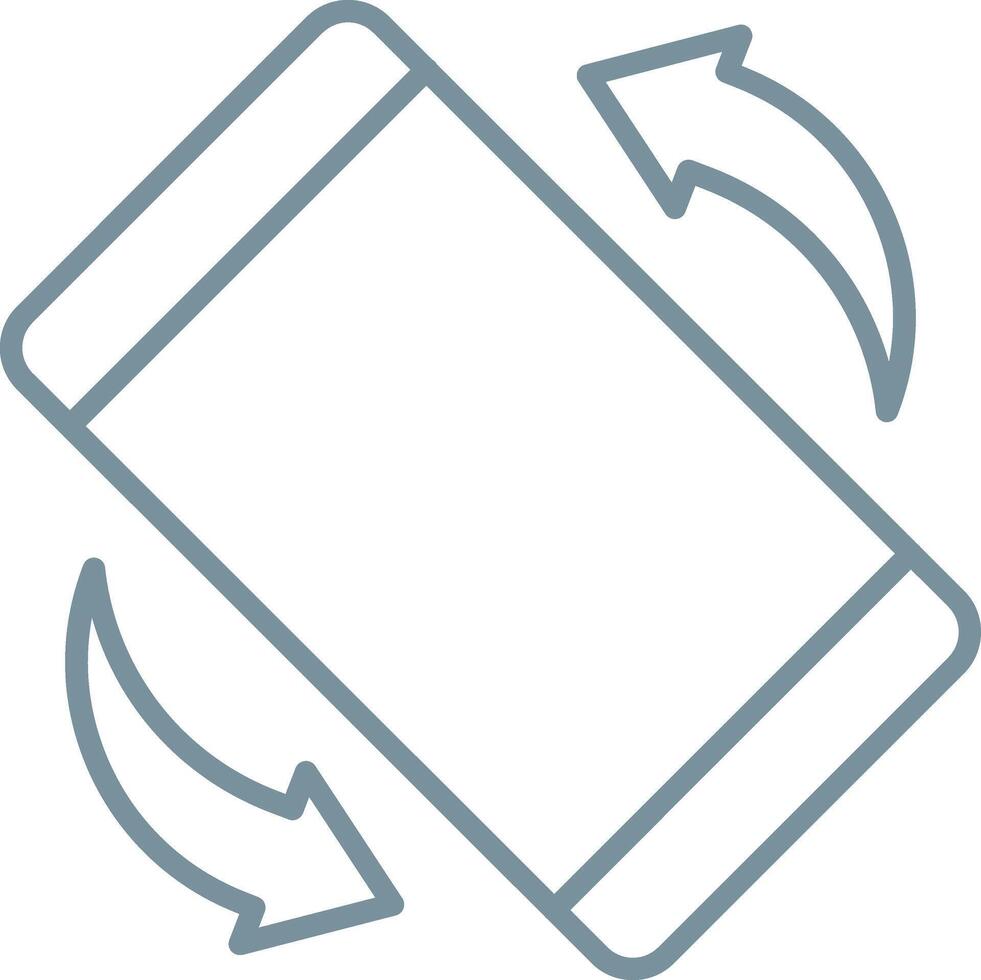 Rotation Line Icon vector