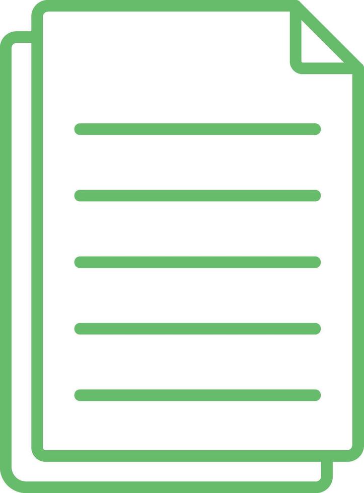 Files Line Icon vector