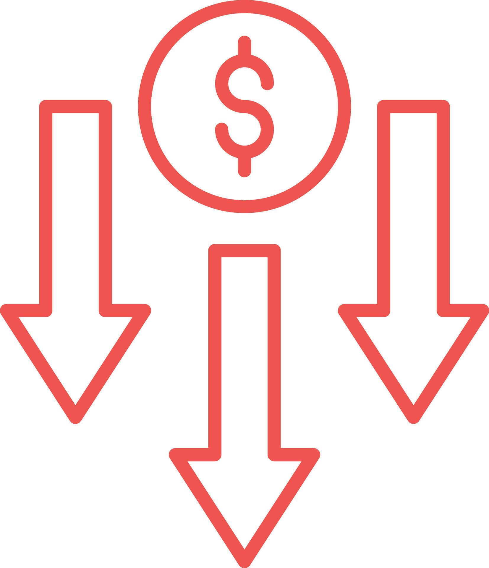 Price Decrease Line Icon 65957960 Vector Art at Vecteezy