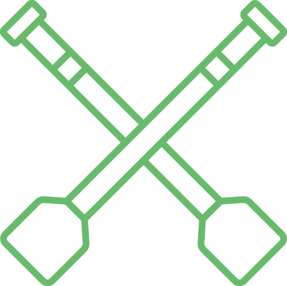 Rowing Line Icon vector