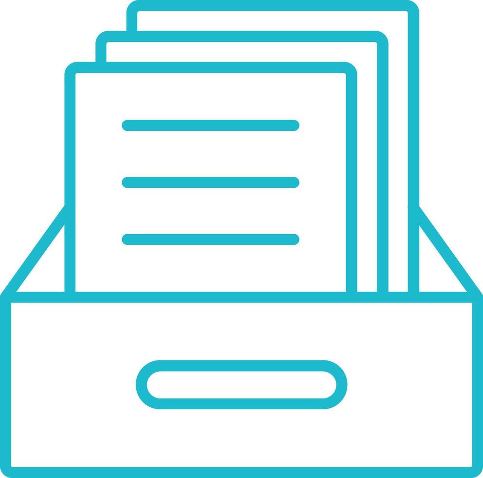 Archives Line Icon vector