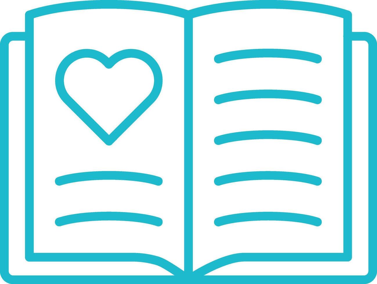 Brochure Line Icon vector