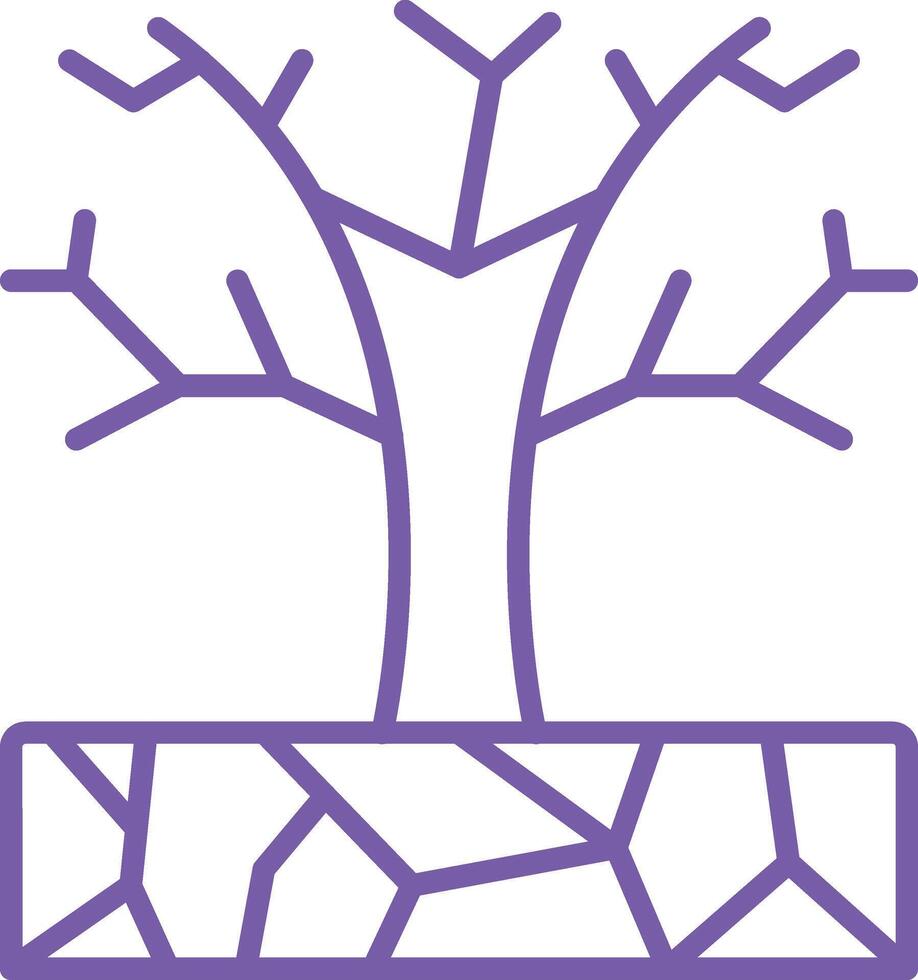 Drought Line Icon vector