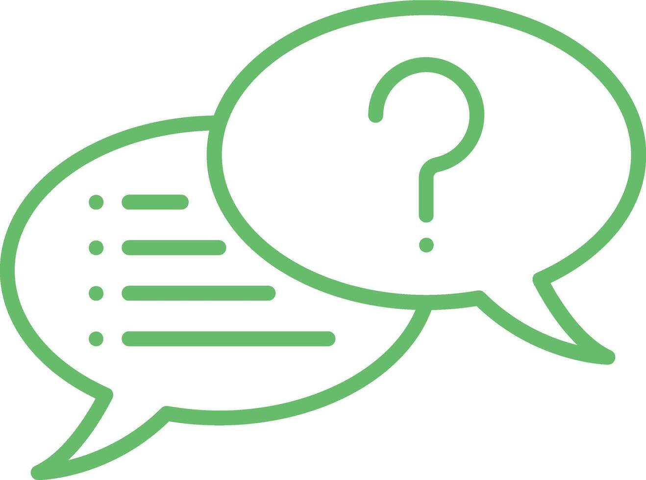 Interview Line Icon vector
