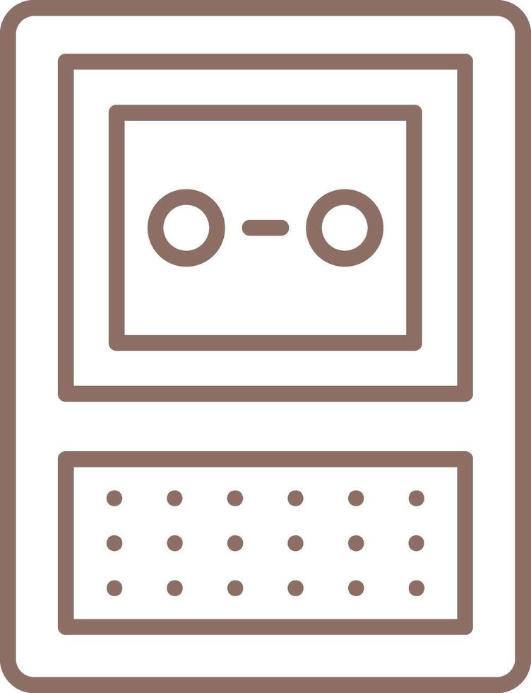 Voice Recorder Line Icon vector