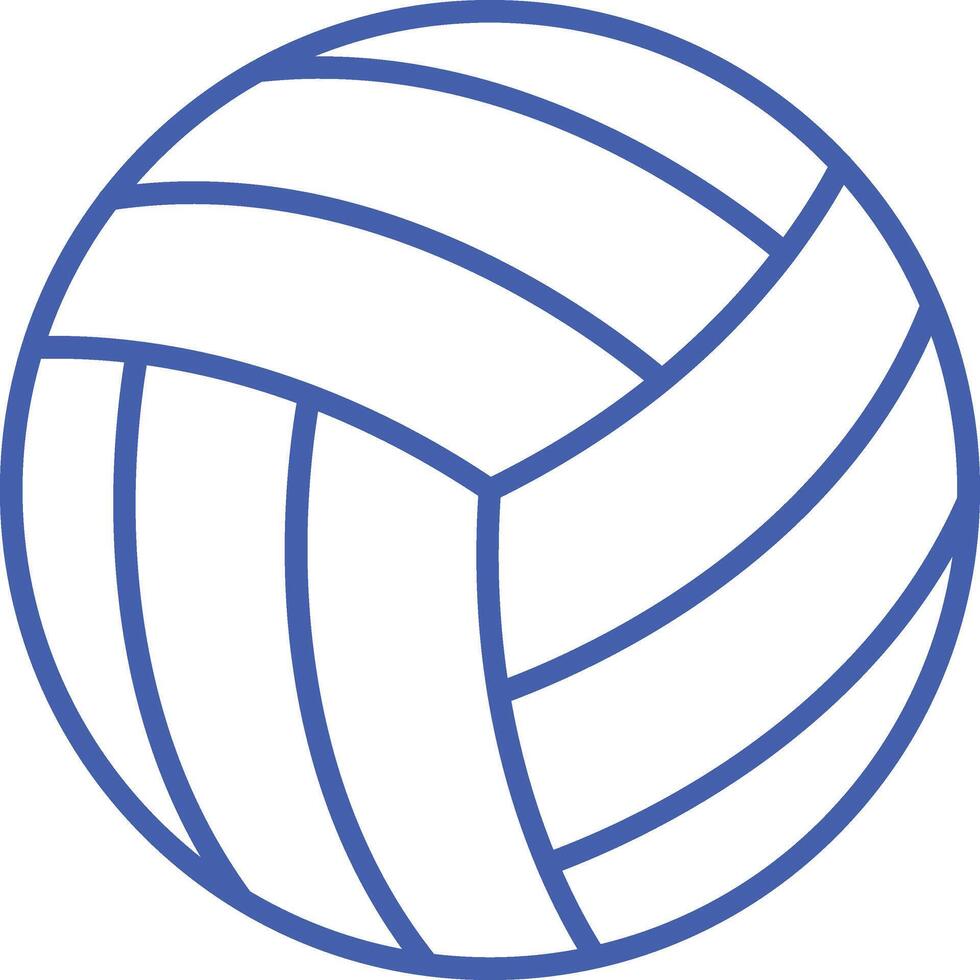 Volley Ball Line Icon vector