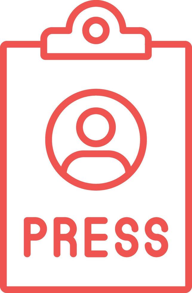 Press Pass Line Icon vector