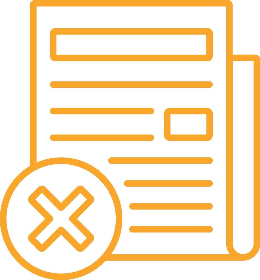 Fake News Line Icon vector