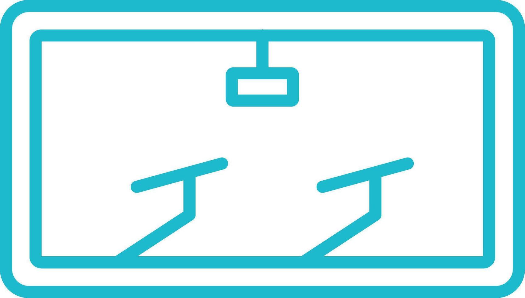 Windscreen Line Icon vector