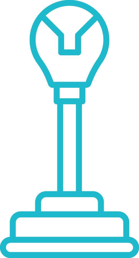 Gear Stick Line Icon vector