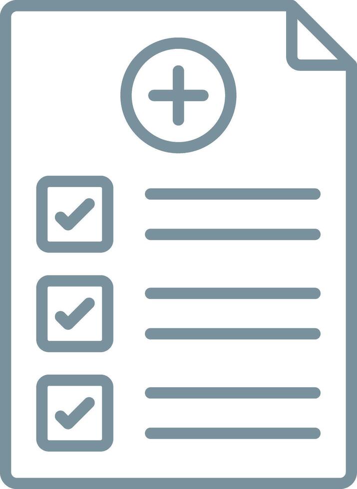 Medical Test Line Icon vector
