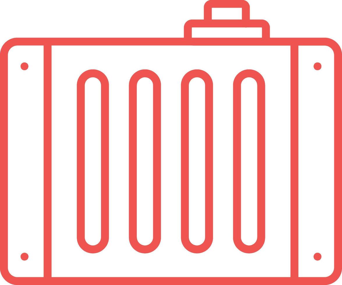 Car Radiator Line Icon vector