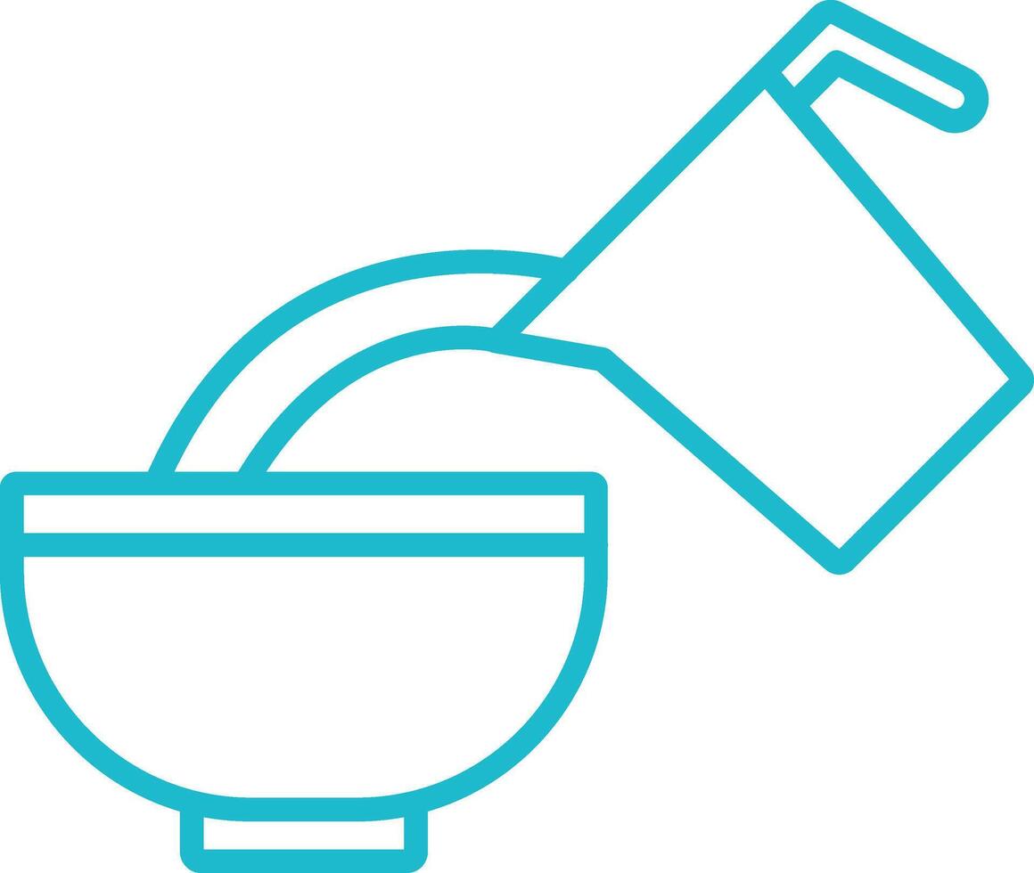 Pour Line Icon vector