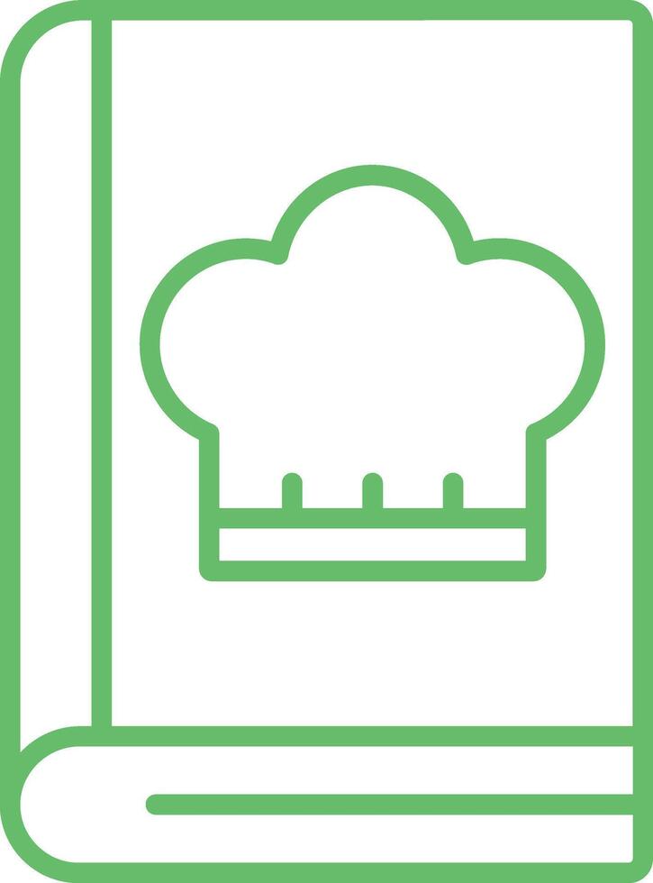 Recipe Line Icon vector
