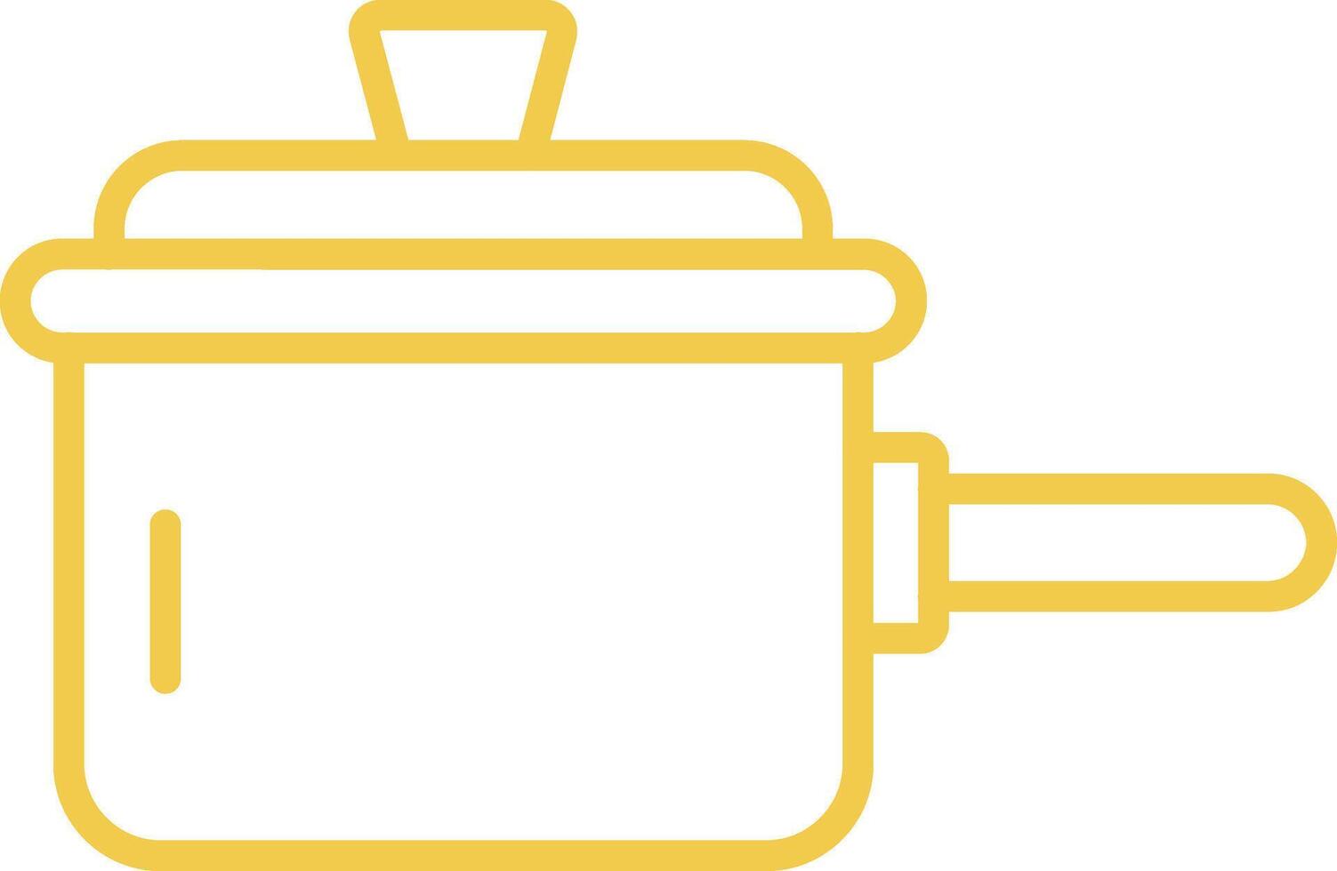 Saucepan Line Icon vector