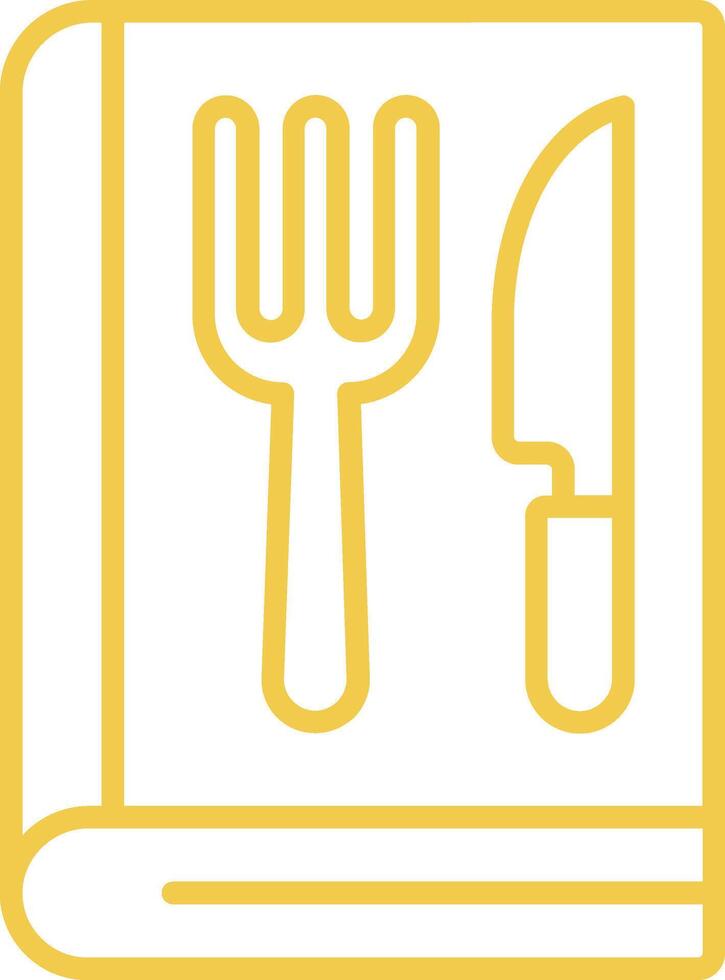 Cook book Line Icon vector