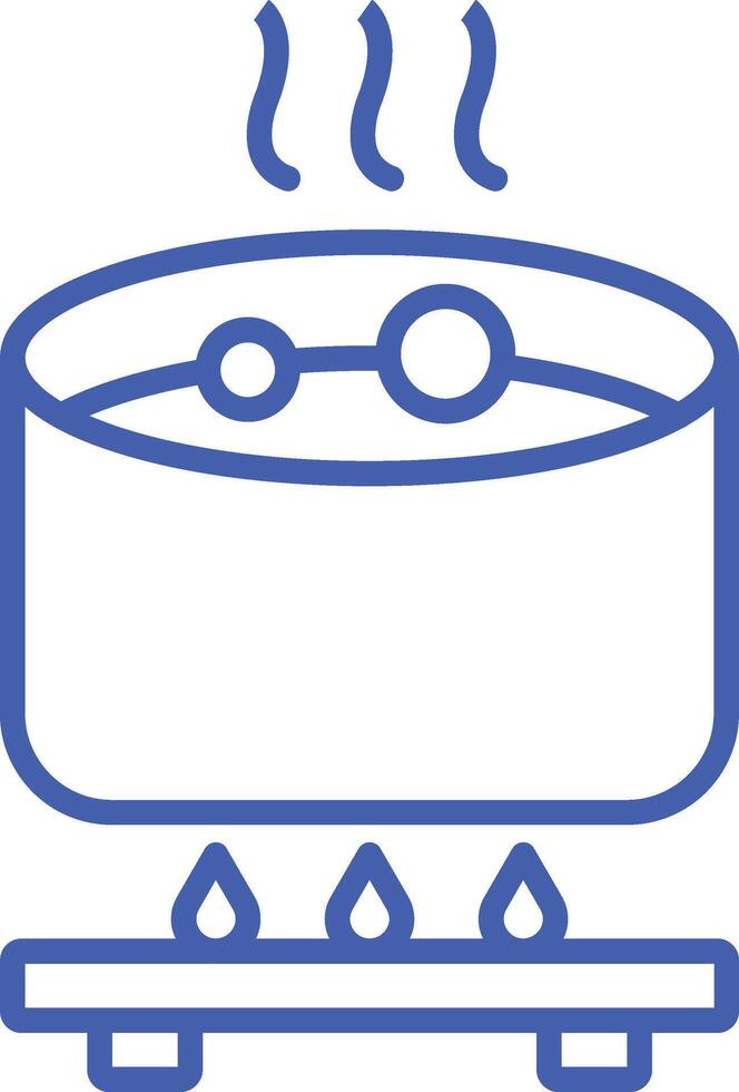Boil Line Icon vector